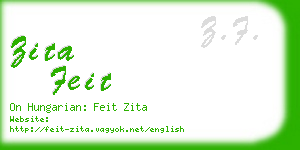 zita feit business card